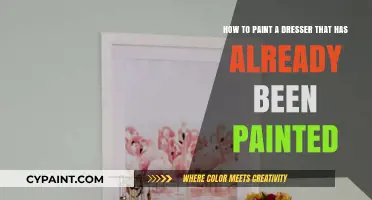 Revamping Your Dresser: A Guide to Repainting Over Existing Paint