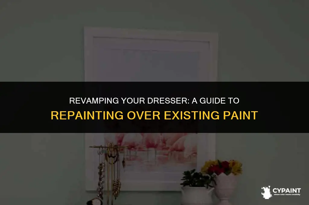 how to paint a dresser that has already been painted