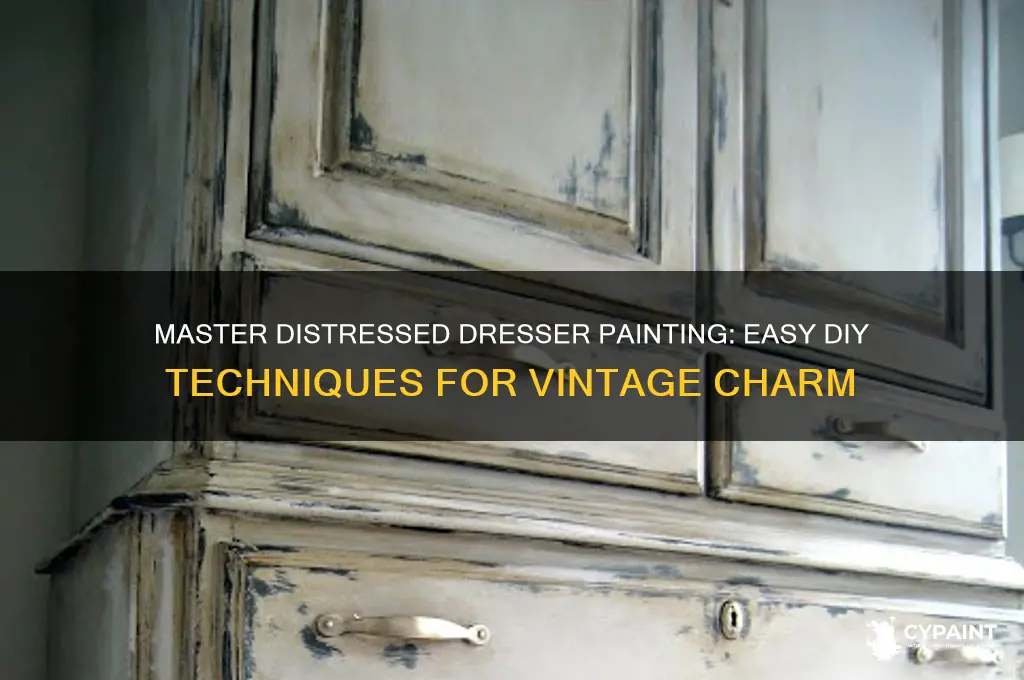 how to paint a dresser to look distressed