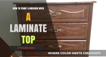 Transforming a Dresser: Painting Laminate Tops