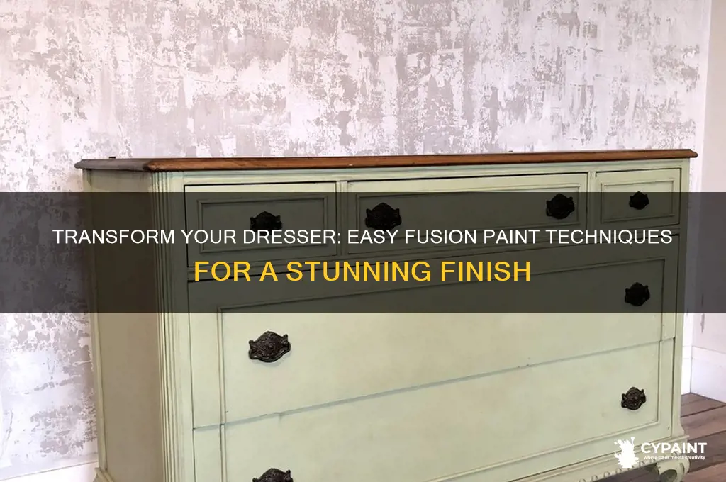 how to paint a dresser with fusion paint