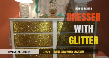 Sparkle Up Your Space: Painting a Dresser with Glitter