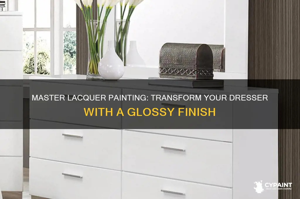 how to paint a dresser with lacquer