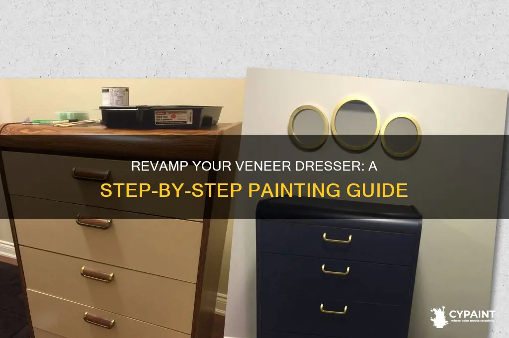 how to paint a dresser with veneer