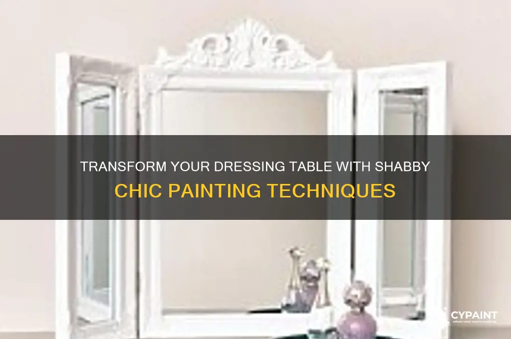 how to paint a dressing table shabby chic