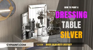 Transform Your Dressing Table: A Silver Painting Guide