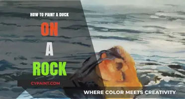 Rock Art Tutorial: Painting a Realistic Duck Step-by-Step