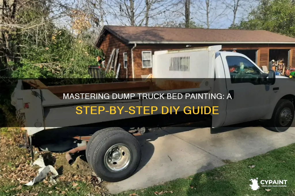 how to paint a dump truck bed