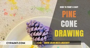 Simple Pine Cone Painting: Easy Step-by-Step Drawing Guide for Beginners