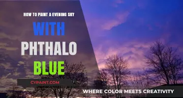 Create a Dramatic Evening Sky with Phthalo Blue