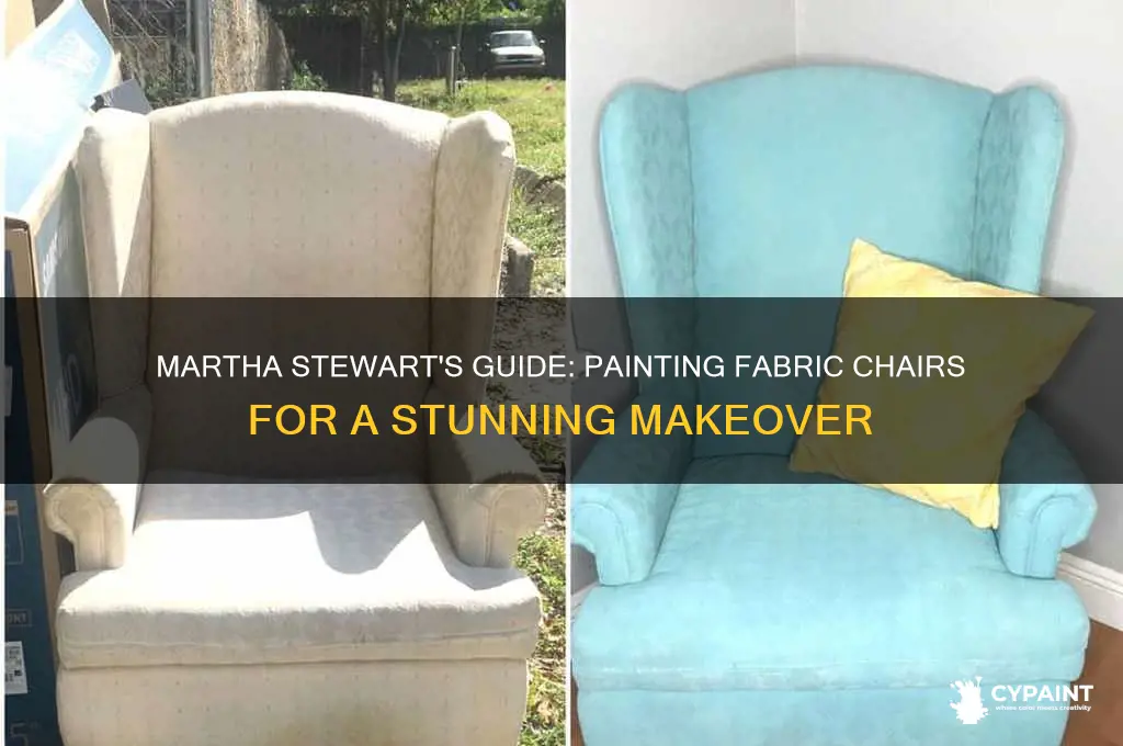how to paint a fabric chair martha stewart