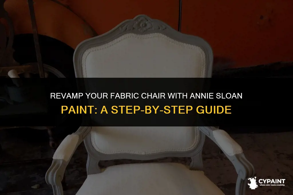 how to paint a fabric chair with annie sloan paint