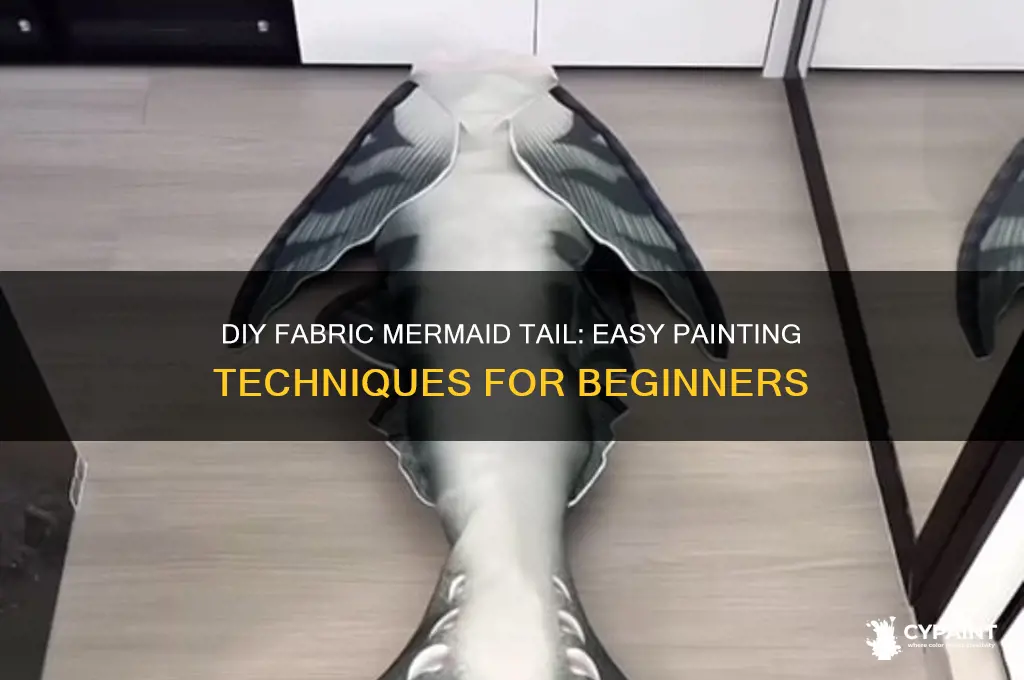 how to paint a fabric mermaid tail