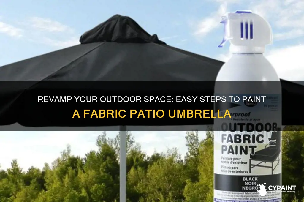 how to paint a fabric patio umbrella