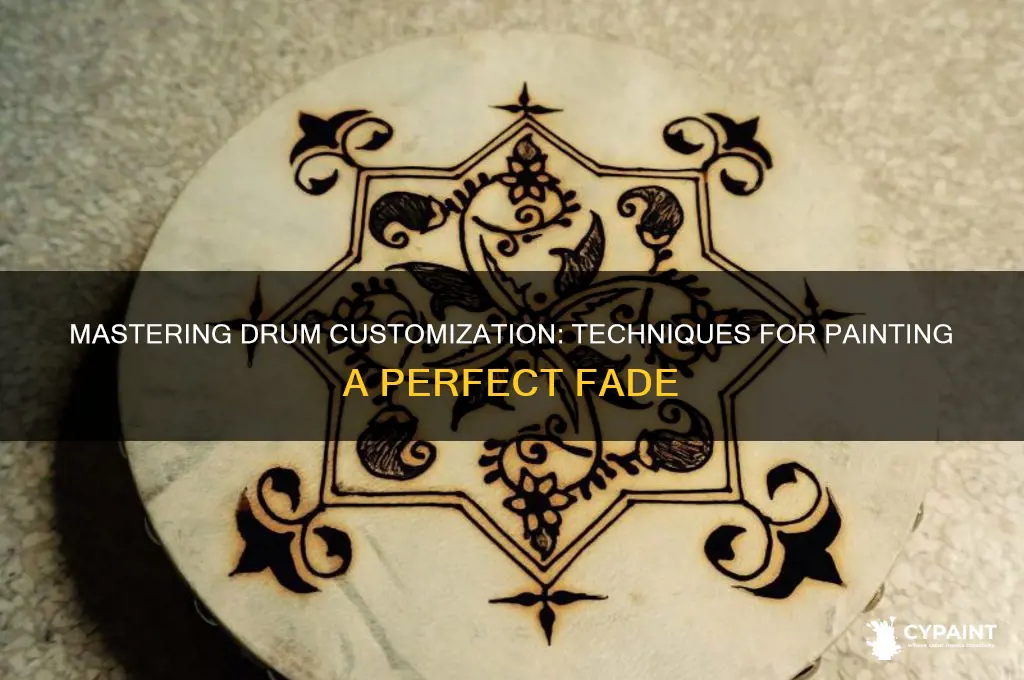 how to paint a fade on a drum