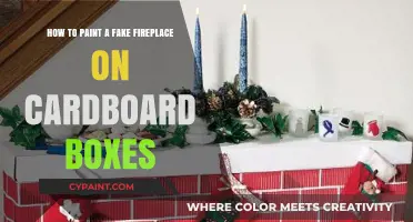 Creating a Faux Fireplace with Cardboard and Paint