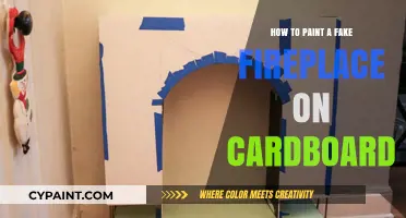 DIY Cardboard Fireplace: Easy Steps to Paint a Cozy Fake Hearth