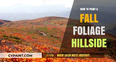 Mastering Autumn Art: Painting a Vibrant Fall Foliage Hillside Scene