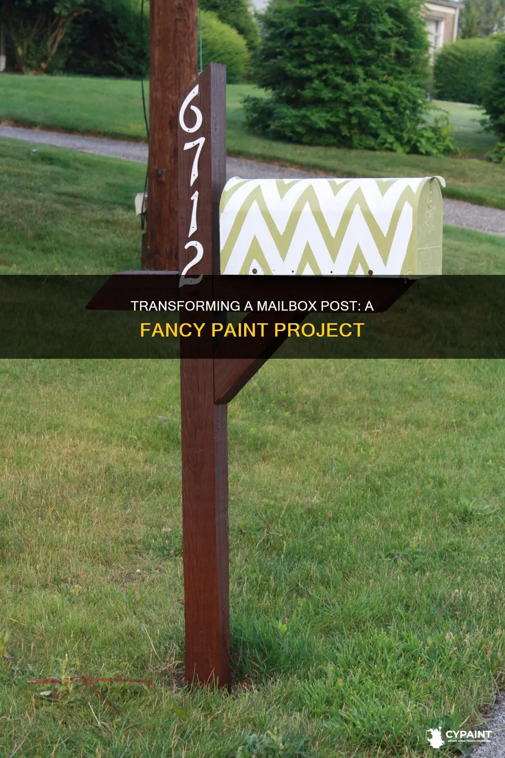 how to paint a fancy mailbox post and finial