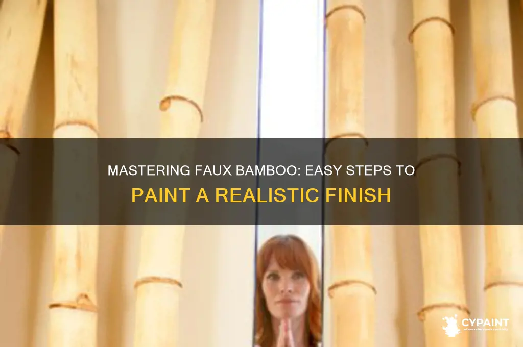 how to paint a faux bamboo finish