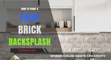 Create a Stunning Faux Brick Backsplash: Easy DIY Painting Guide