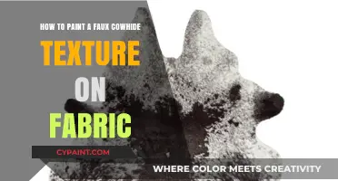 Creating Cowhide Texture: Painting Fabric Tricks