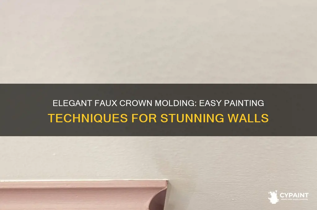 how to paint a faux crown molding