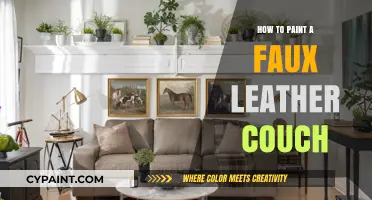 Transform Your Couch: Easy Steps to Paint Faux Leather Upholstery