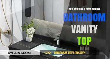 Faux Marble Vanity: Painting Your Bathroom Countertop