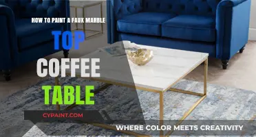 Transform Your Coffee Table with Faux Marble Painting