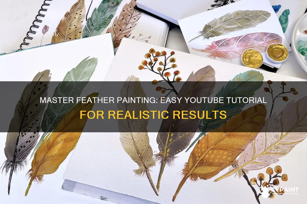 how to paint a feather on utube