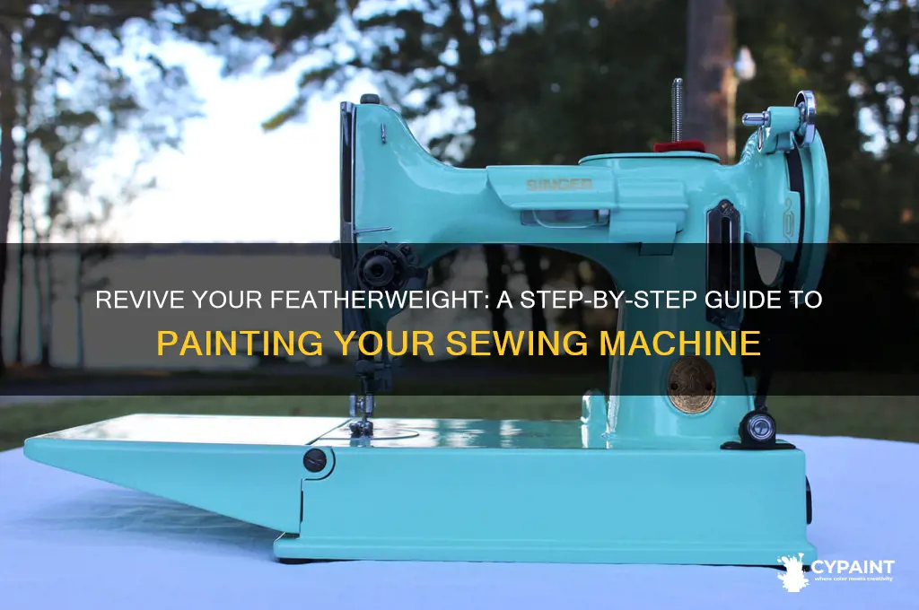 how to paint a featherweight sewing machine