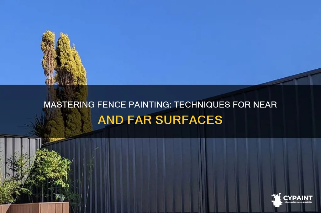 how to paint a fenc close to far