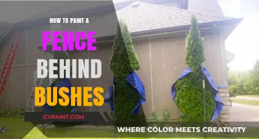 Painting a Fence Behind Bushes: Tips for a Seamless Finish