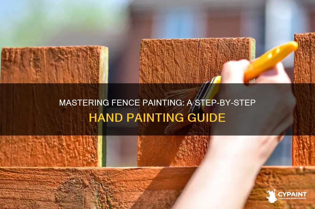 how to paint a fence by hand