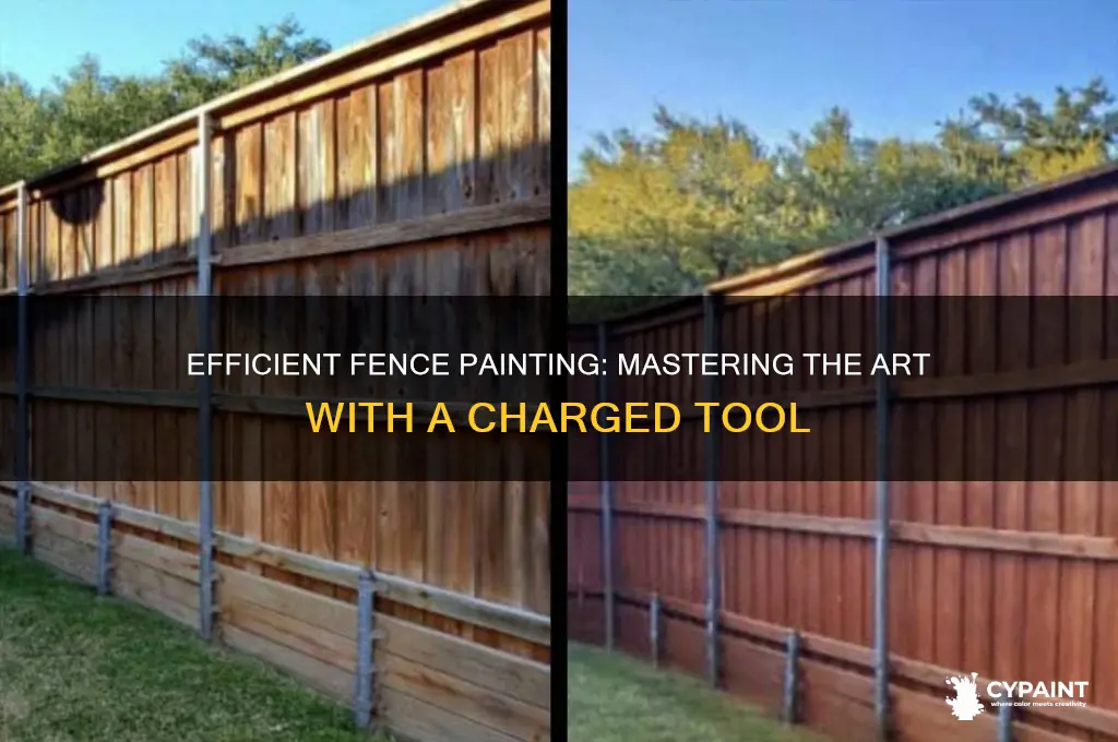 how to paint a fence with a charge