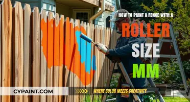 Effortless Fence Painting: Choosing the Perfect Roller Size (8-10mm)