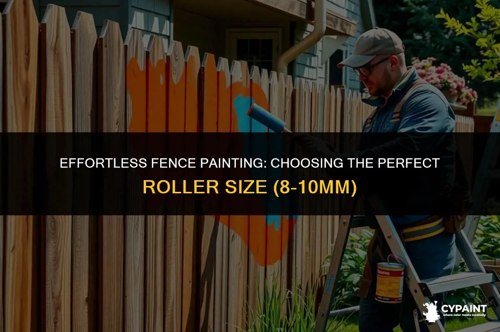 how to paint a fence with a roller size mm