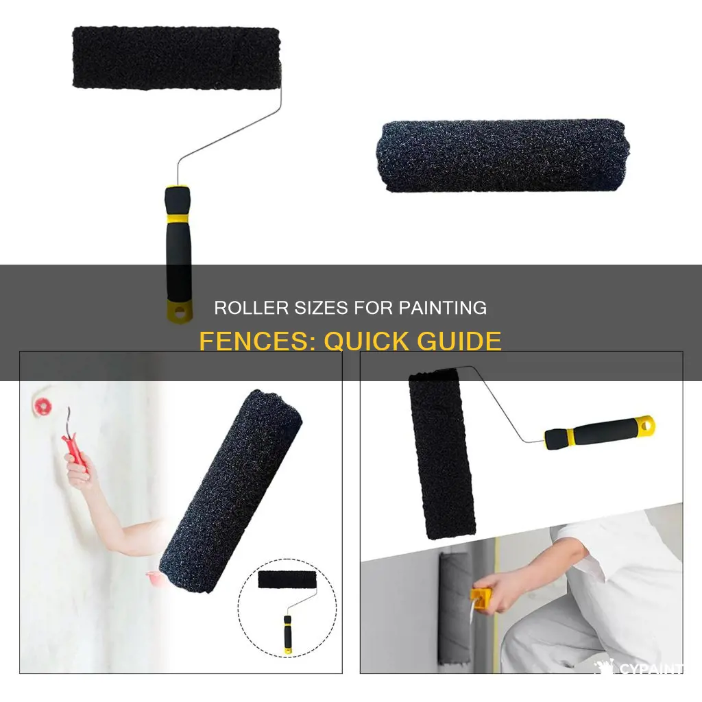 how to paint a fence with a roller size