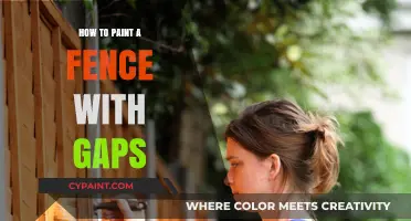 Mastering Fence Painting: Techniques for Fences with Gaps and Cracks