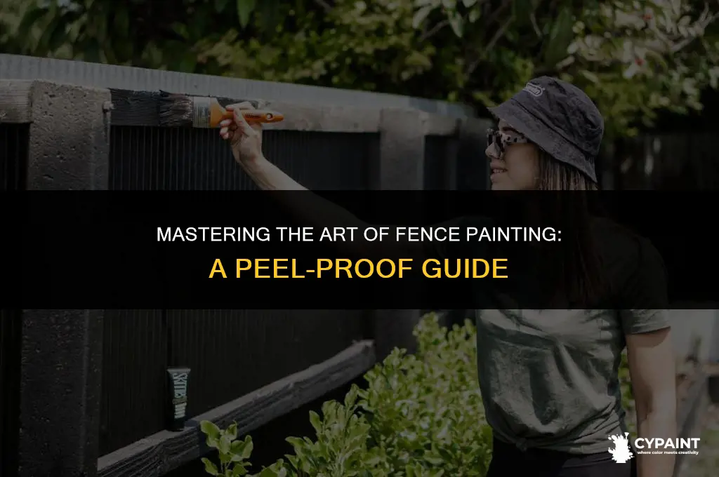 how to paint a fence with out the paint peeling