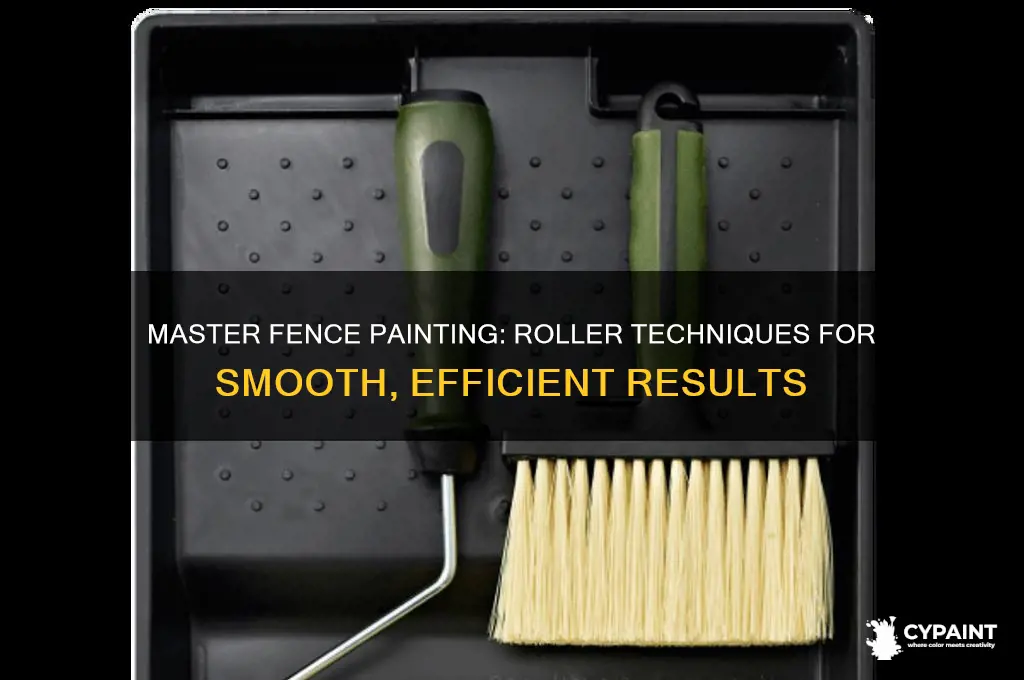 how to paint a fence with roller