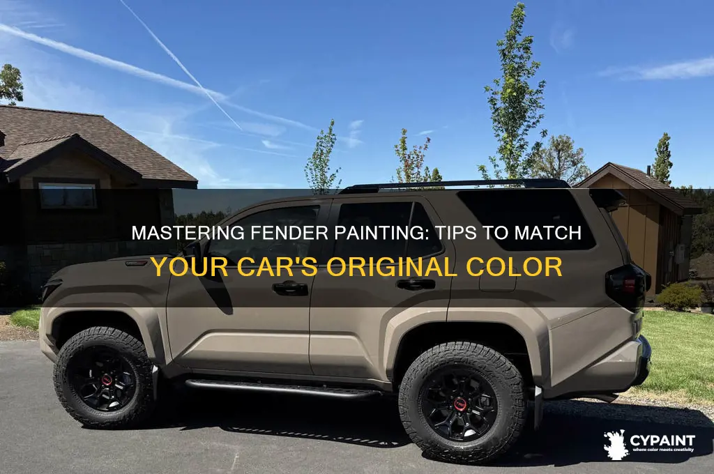 how to paint a fender to match
