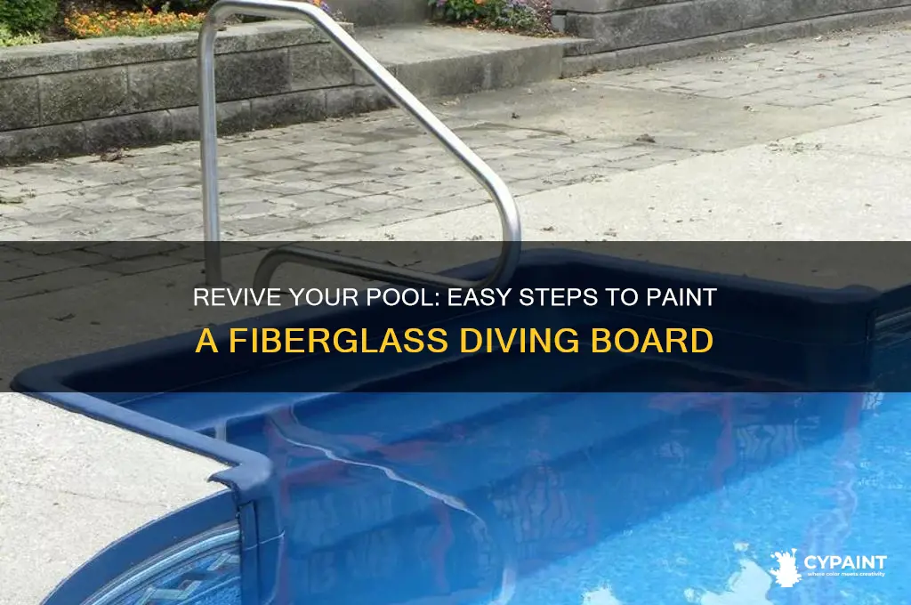 how to paint a fiberglass diving board