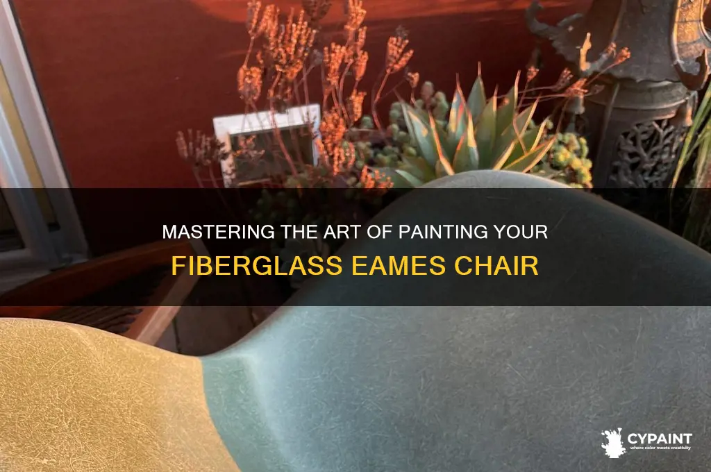 how to paint a fiberglass eames chair