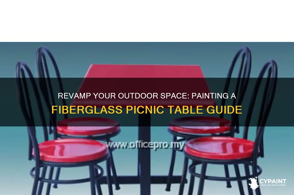 how to paint a fiberglass picnic table