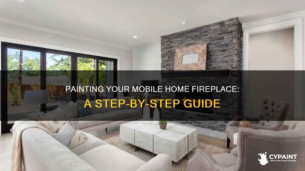 how to paint a fireplace in a mobile home