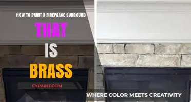 Transforming a Brass Fireplace Surround with Paint