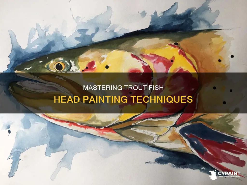 how to paint a fish head of a trout