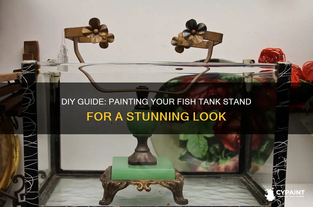 how to paint a fish tank stand